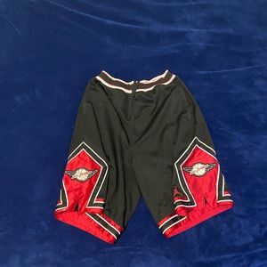 Vintage Air Jordan Shorts 90's Wings Jumpman Red Black Bred Mens Size M